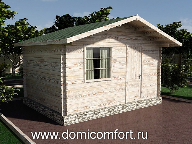 хозблок из бруса под ключ