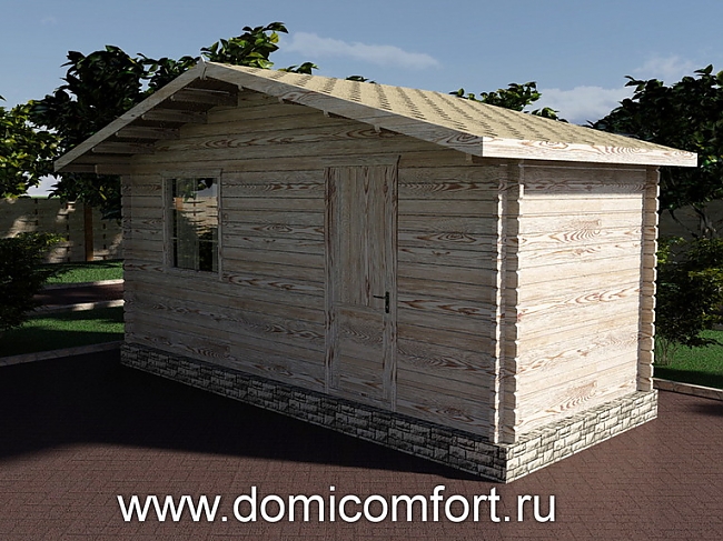хозблок из бруса