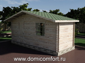 Хозблок из бруса 45мм 5.5х2