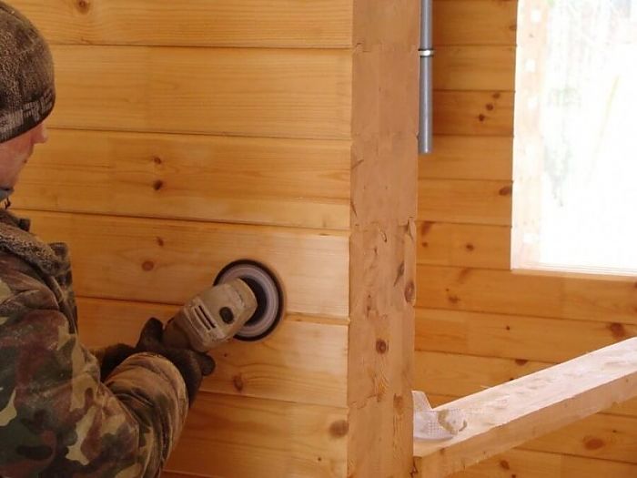 шлифовка дома из профилированного бруса снаружи шлифовка дома из профилированного бруса снаружи